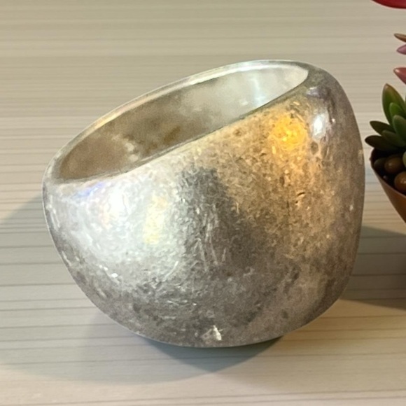 Vintage 925 Silver Wide Band Ring SIZE 5.5 - Picture 2 of 5